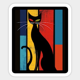 Mid-Century Modern CAT Windows Sticker